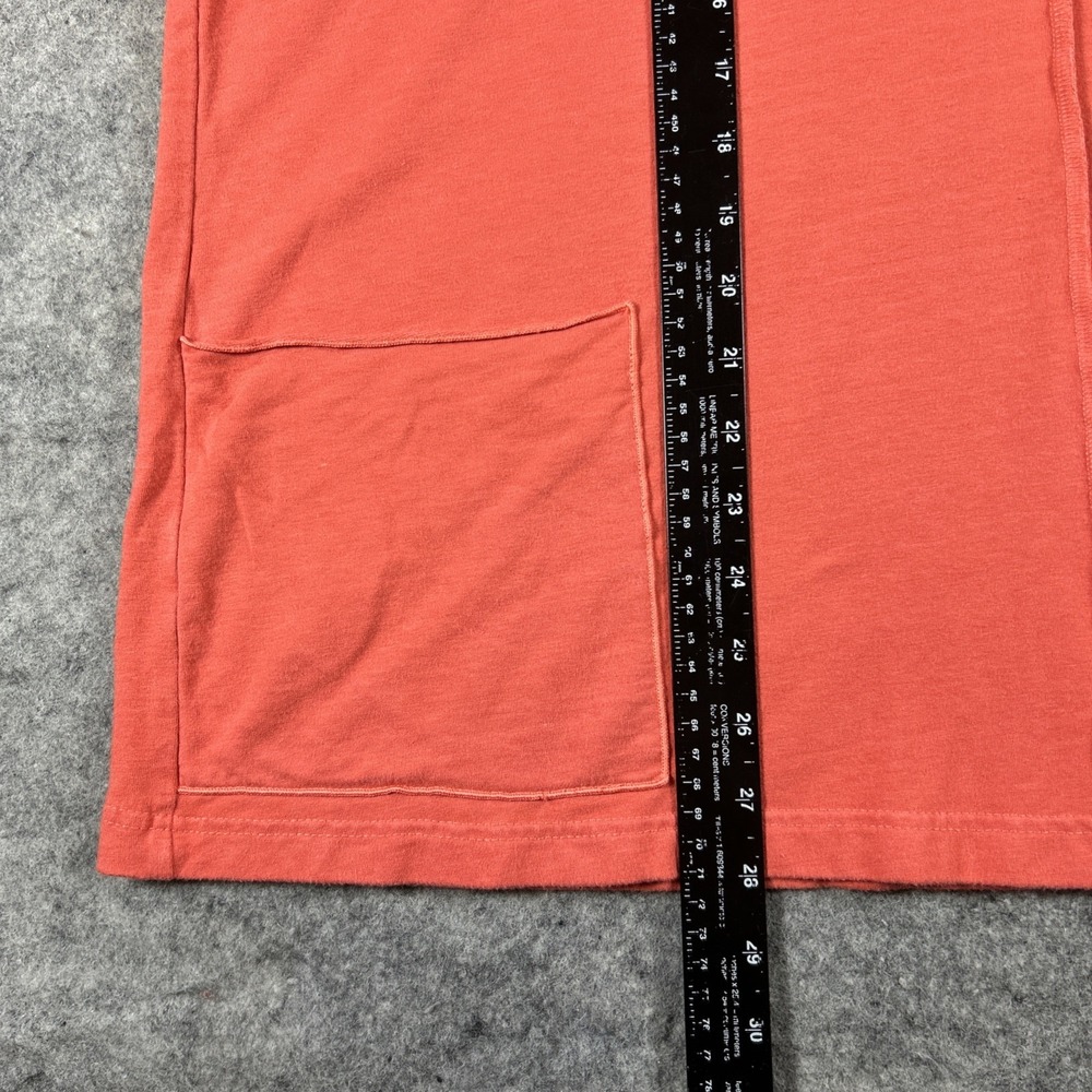 Bryn Walker Tunic Women's Medium Coral Bamboo Lagenlook Flowy Boho Pockets - Picture 3 of 8